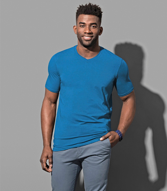 Koszulki Męskie V-neck Clive