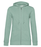Bluza damska na zamek z kapturem - Organic