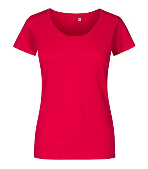 T-shirt damski z dekoltem