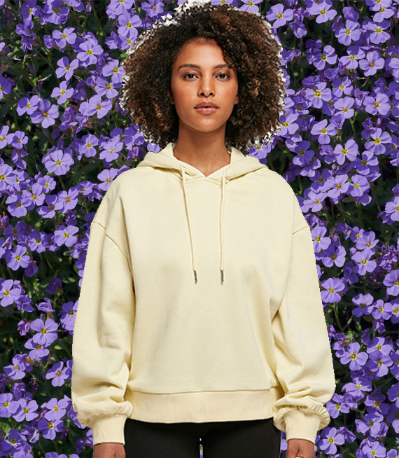 Bluza damska na zamek z kapturem - Organic