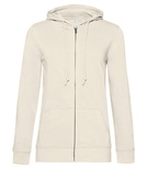 Bluza damska na zamek z kapturem - Organic