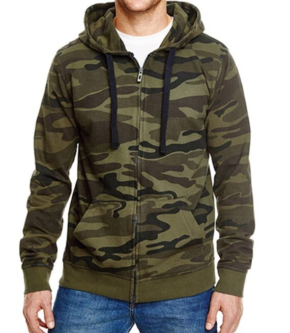 Bluza kangurka Full Zip Camo