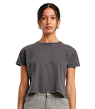 Damska krótka koszulka - Vintage Cropped Tee