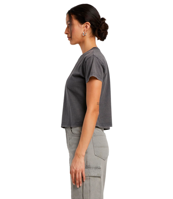 Damska krótka koszulka - Vintage Cropped Tee