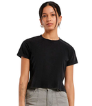 Damska krótka koszulka - Vintage Cropped Tee