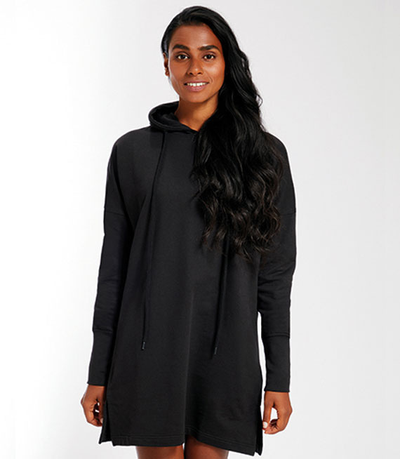 Bluza damska na zamek z kapturem - Organic