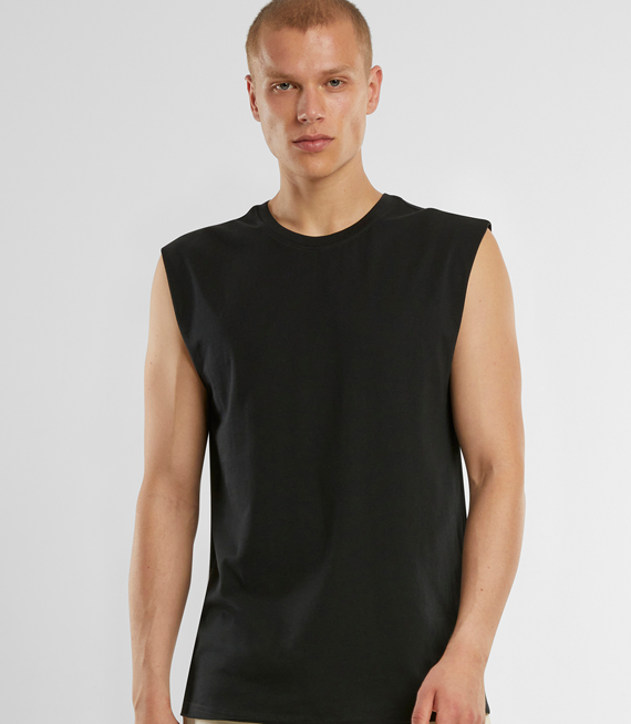 Męska koszulka bez rękawów - do 5XL -Oversize