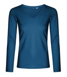 Koszulka damska V-Neck z długim rękawem