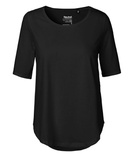 Damska koszulka z rękawem przed łokieć - Organic