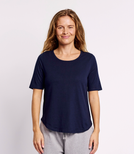 Damska koszulka z rękawem przed łokieć - Organic