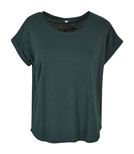 Długa damska koszulka z wydłużonym tyłem 