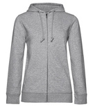 Bluza damska na zamek z kapturem - Organic