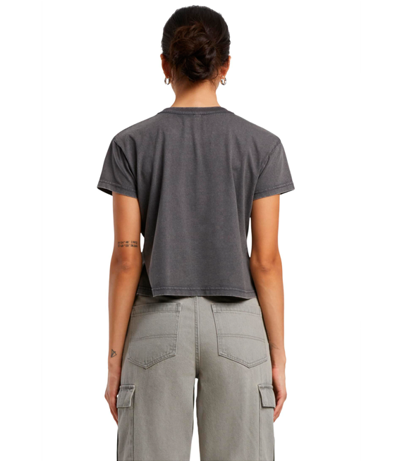 Damska krótka koszulka - Vintage Cropped Tee