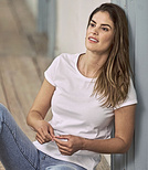 Koszulka damska bawełniana dekatyzowana 