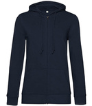 Bluza damska na zamek z kapturem - Organic