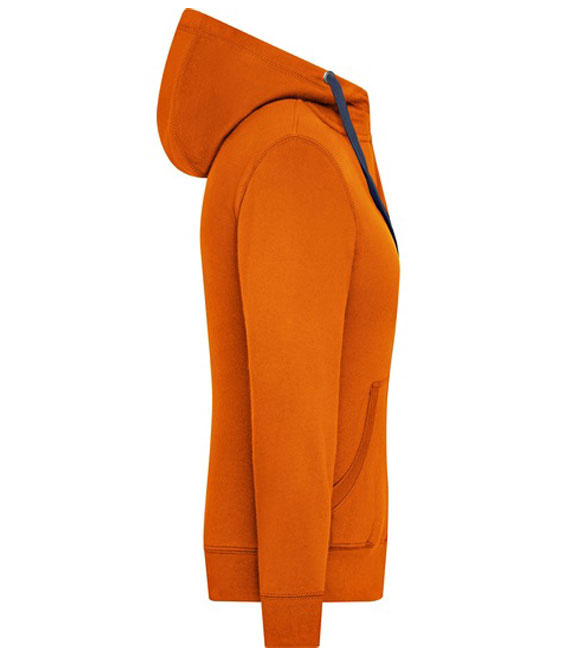 Damska bluza z kapturem na zamek - Lifestyle Zip-Hoody