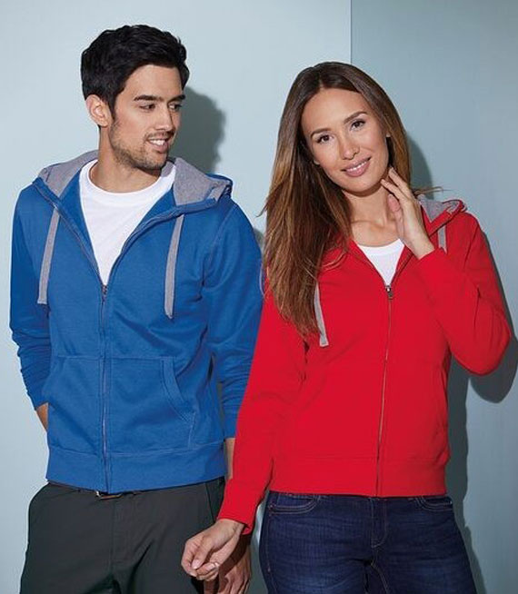 Damska bluza z kapturem na zamek - Lifestyle Zip-Hoody