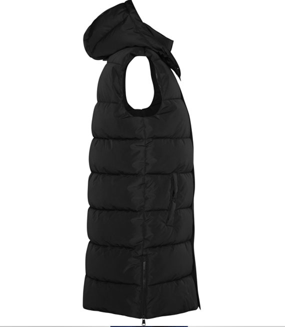 Damska wodoodporna kamizelka z odpinanym kapturem na zamek