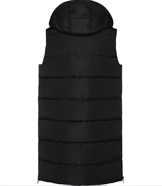 Damska wodoodporna kamizelka z odpinanym kapturem na zamek